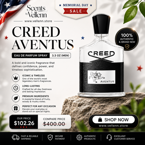 Aventus by Creed Eau De Parfum Spray 3.3 oz (Men) New Sealed Fast Shipping